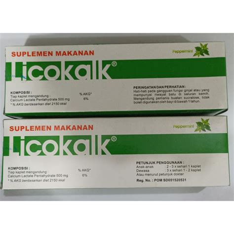 Jual Licokalk Kaplet Box Isi Kaplet Shopee Indonesia