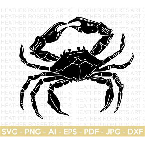 Crab Svg King Crab Svg Sea Animal Svg Crab Silhouette Cr Inspire