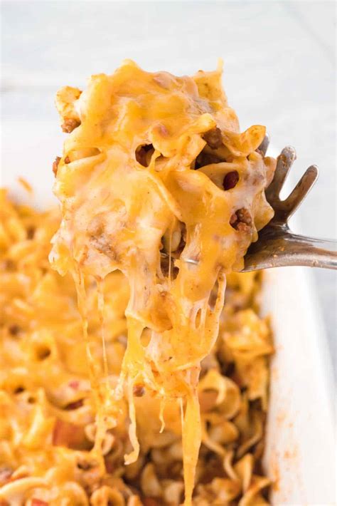 Beef Noodle Casserole Recipe {So Cheesy!} | Busy Day Dinners