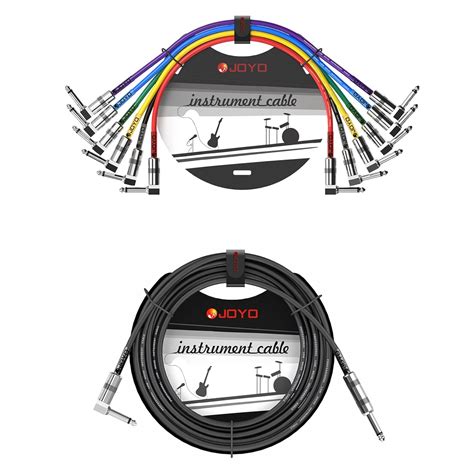 Amazon JOYO CM 05 Mono Guitar Pedal Patch Cable 1 2 Feet Bundle