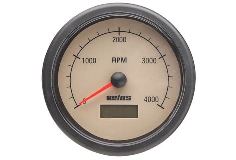 Gauge Rpm Hour Counter Tachb Black V Rpm Cut Out Dia Mm