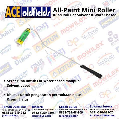 Jual Kuas Roll Kapal Mini Roller Ace Oldfields All Paint Mm