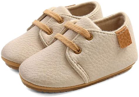 LACOFIA Baskets bébé garçon Chaussures Premiers Pas Oxford à Lacets