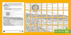 Free Australia Collaborative Puzzle Art Colouring Activity Naidoc