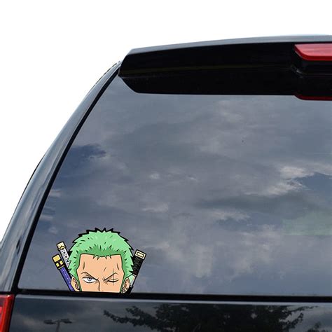 Buy Mtuayz One Piece Roronoa Zoro Car Decals Bumper Window Waterproof