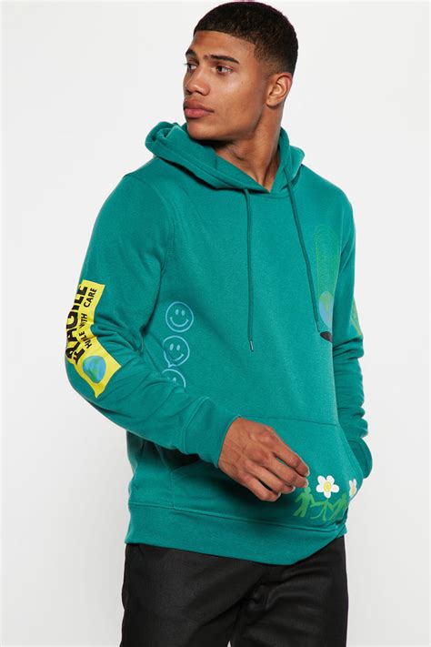 Earthbound Hoodie Green Fashion Nova Mens Graphic Tees Fashion Nova