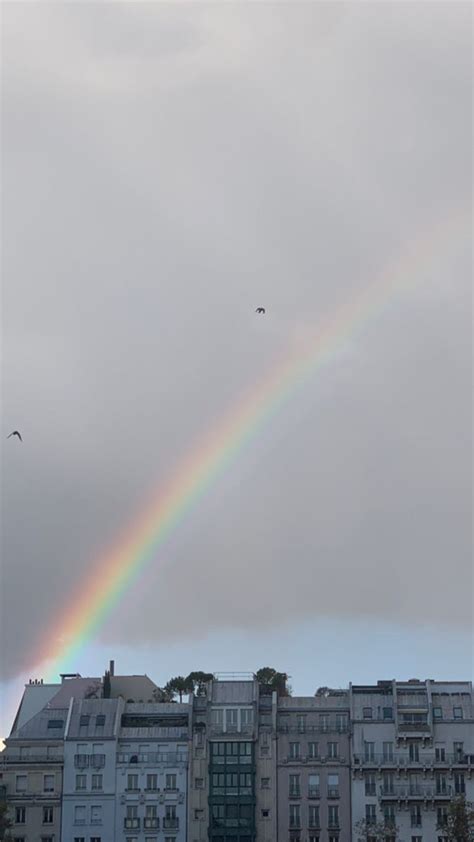 Paris Aesthetic Rainbow Wallpaper Sky Aesthetic Rainy Sky Rainbow