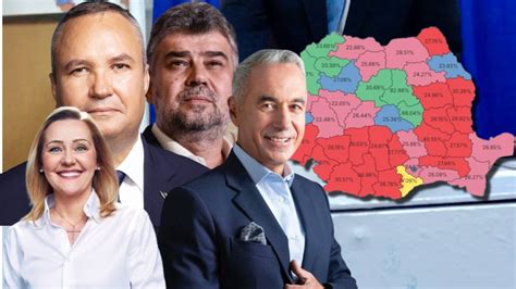 Harta județelor pe care PSD și PNL le au pierdut la alegerile