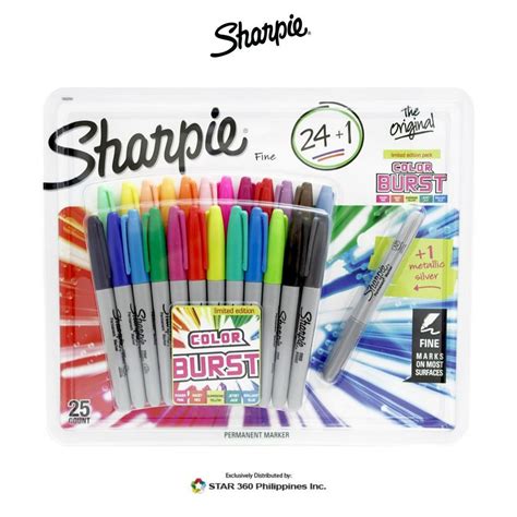 Sharpie Fine Marker Color Burst 24 1 Shopee Philippines