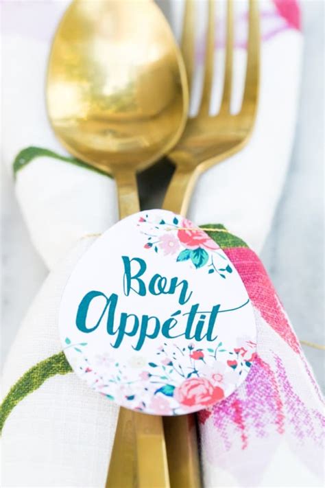 Bon Appetit Egg Brunch Printable Sugar And Charm Sugar And Charm