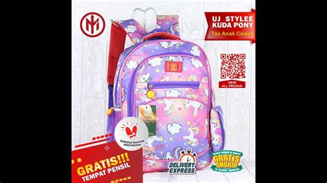 Tas Anak Cewek Ransel Sekolah Paud Tk Perempuan Uj Stylee Kuda Poni