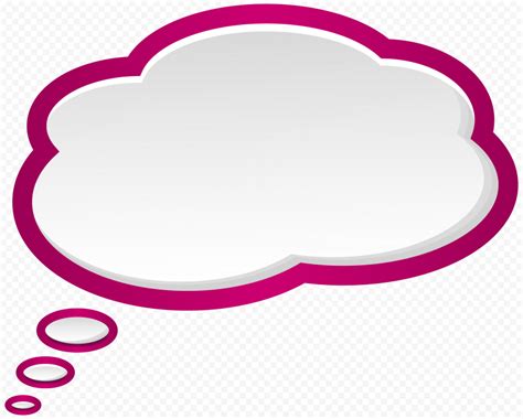 Thought Bubble Thinking Speech Pink Design | Citypng