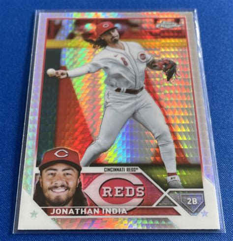 2023 Topps Chrome Prism Refractor Jonathan India 53 Cincinnati Reds Ebay