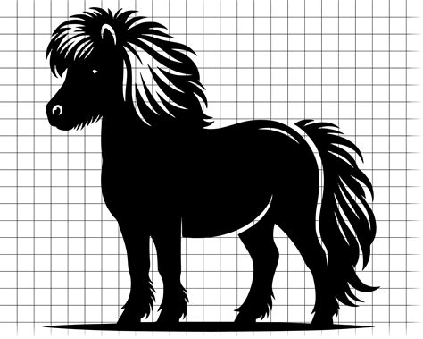 Shetland Pony Svg Vector Graphic Svg Png Dxf Eps Pdf  Instant