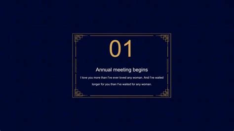 Black Gold Corporate Annual Meeting Invitation Google Slide Theme And