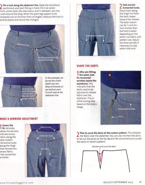 Fitting Jeans using fitting tips for pants in August/September 2013 ...