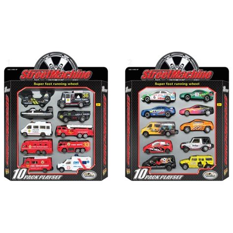 10 Pack Die Cast Vehicles Assortment Diecast Cars And Playsets Uk