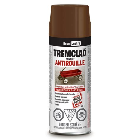 Peinture Antirouille Base Dhuile En A Rosol Lustr Brun G De