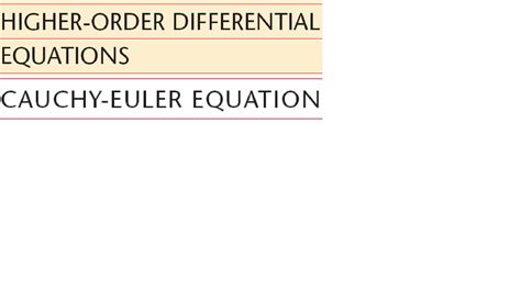 Solution Cauchy Euler Equation Studypool