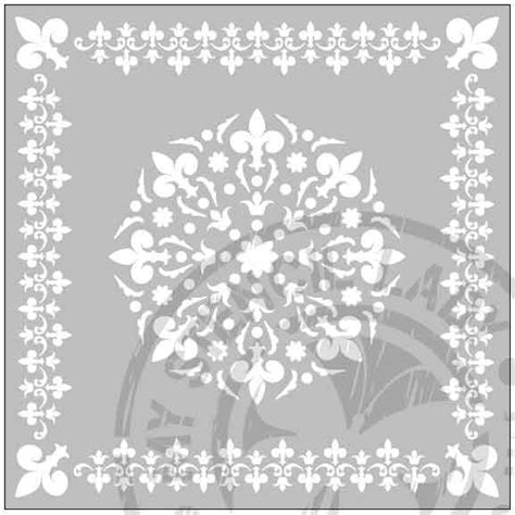 My Stencil Lady Australian Made Stencils Doily Fleur De Lis Stencil149