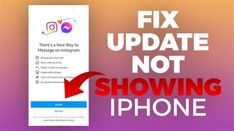 How To Fix Instagram Messenger Update Not Showing Iphone Youtube