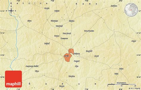 Physical Map of Bele