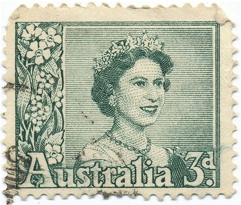 Australian Stamp Queen Elizabeth Ii Postage Stamp Art Stamp