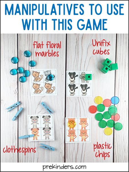 Pets Same And Different Games For Visual Discrimination Prekinders