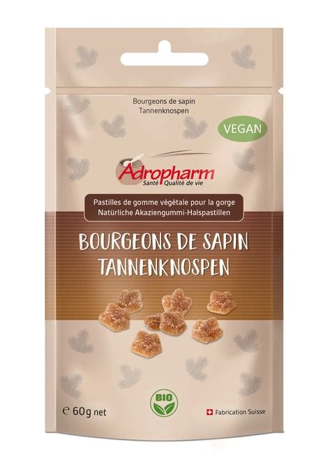 ADROPHARM Bonbons Bourgeons De Sapins Bio Sach 60 G Commander En Ligne