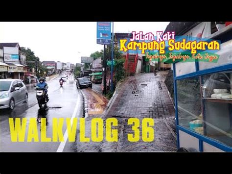 Jalan Kaki Saat Hujan Di Kampung Wulung Tegalrejo Kota Yogyakarta