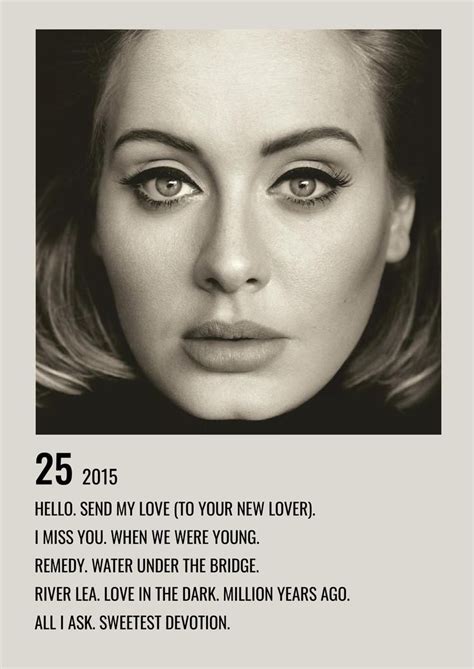 25 Adele Minimalist Poster Adele Albums Album Covers Minimalist Music