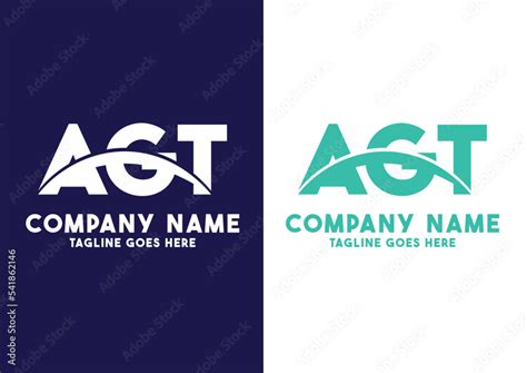 Letter AGT logo design vector template, AGT logo Stock Vector | Adobe Stock