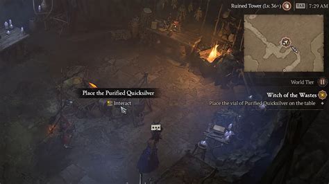 Diablo Purified Quicksilver Bug How To Fix Witch Of The Wastes Quest