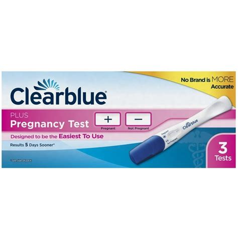 Clearblue Plus Pregnancy Tests 3 Ea Pack Of 4