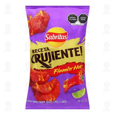 Papas Sabritas Receta Crujiente Flamin Hot Off