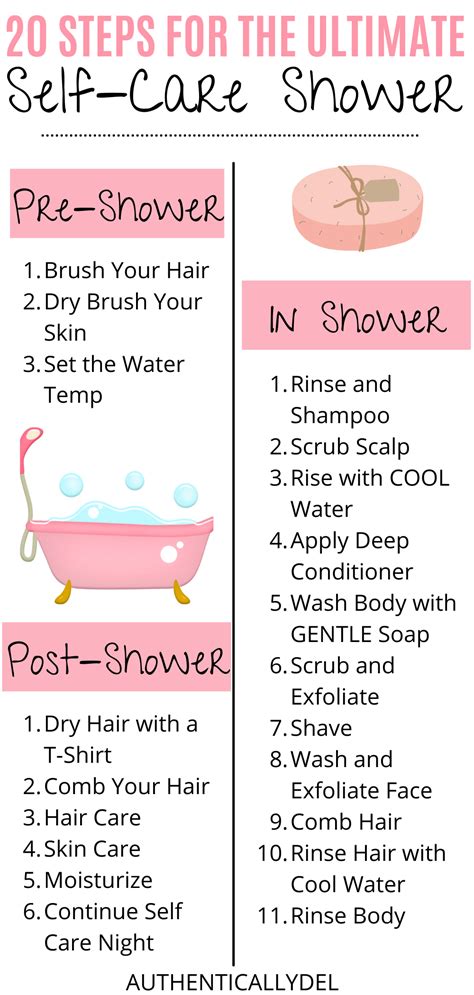 20 Step Self Care Shower Routine To Relax Artofit