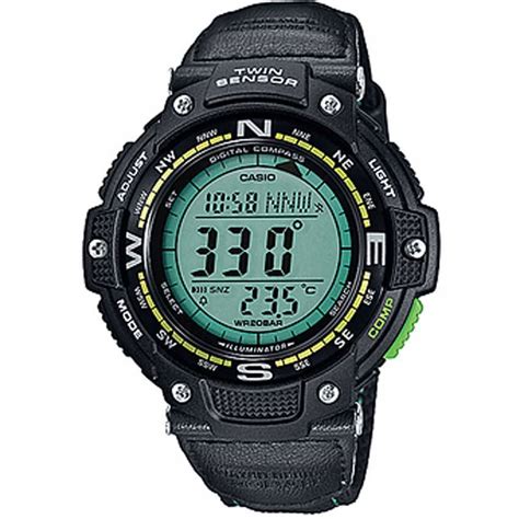 Casio Sgw B A Mens Twin Sensor Digital Compass Thermometer Watch