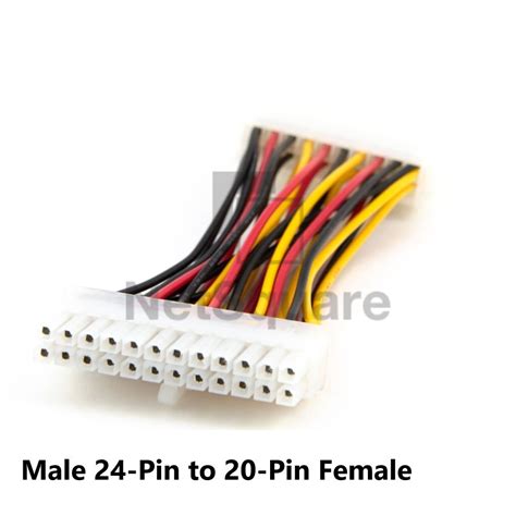 24 Pin Atx Male To 20 Pin Female Mainboard Motherboard Power Supply