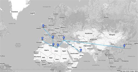 Shipping Route Tests Scribble Maps