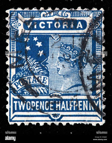 Queen Victoria Postage Stamp Australia 1901 Stock Photo Alamy