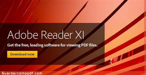 Adobe Reader Xi Instalar Pdf Gratis Guardar Como Pdf