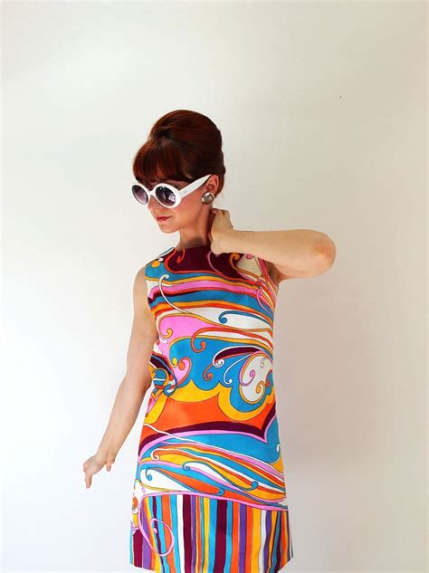 1960s Models In Bold Short Orange And Yellow Mod Aline Dresses Fashion Women S Fashion