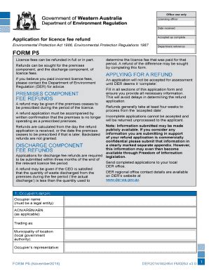 Fillable Online Bapplicationb Form Department Of Environment