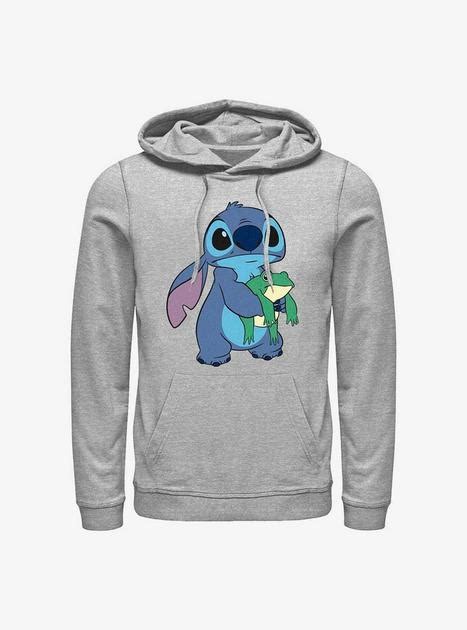 Disney Lilo And Stitch Froggie Hoodie Grey Hot Topic