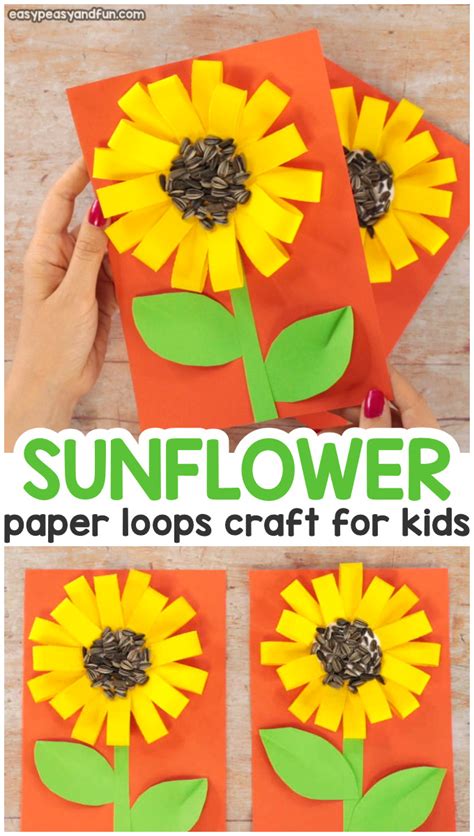 Sunflower Art Craft For Kindergarten