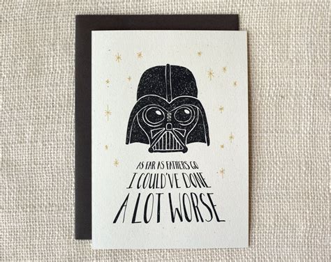 25 Hilarious Father S Day Cards Without A Single Reference To Lawnmowers Or Golf Darth Vader