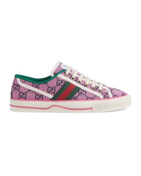 Gucci Canvas Tennis 1977 GG Multicolour Sneaker In Pink Lyst