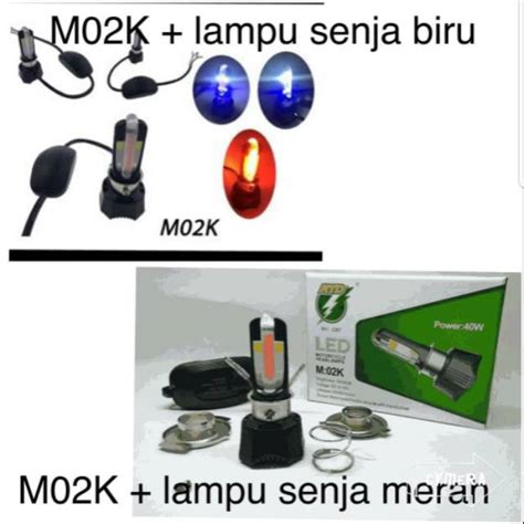 Jual Lampu Depan Led 4 Sisi AC DC H6 40W Plus Senja M02K RTD Shopee