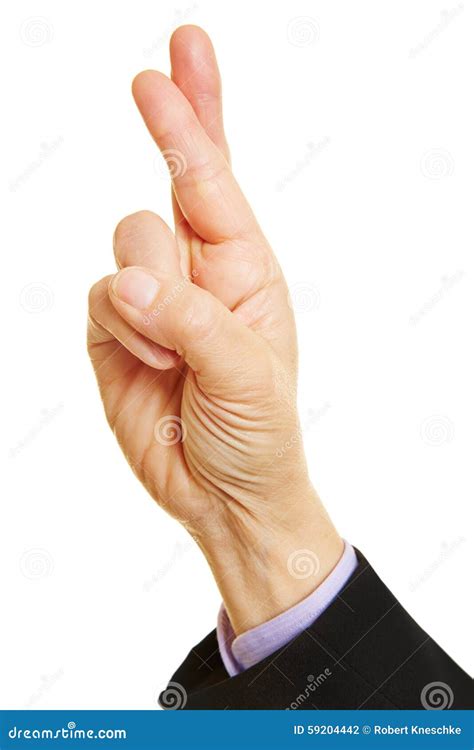 Dedos Cruzados Que Dizem A Verdade Foto De Stock Imagem De Conceito