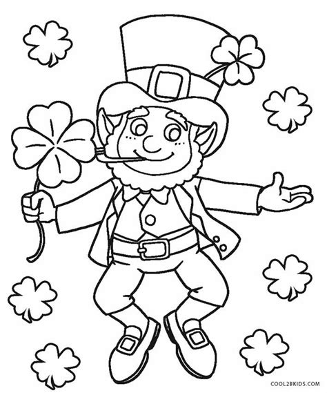 Free Printable Leprechaun Coloring Pages For Kids Cool2bkids St